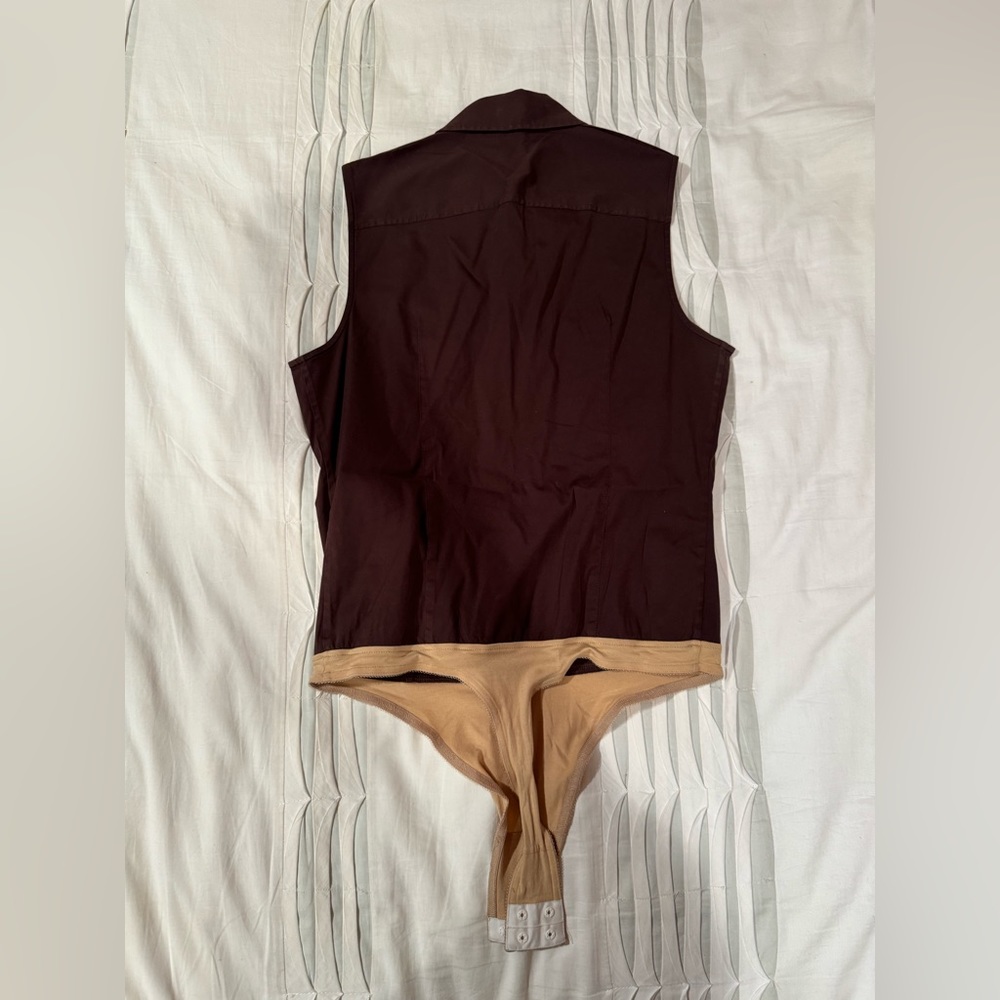 Theory Sleevless Button Down Bodysuit - image 3